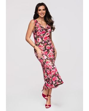 Ombre Kleid - Rot
