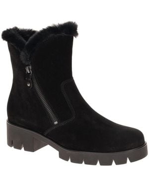 Gabor Boots Stiefelette Fellkragen 8018.04.001 - Schwarz
