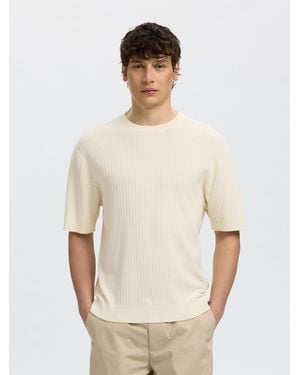 SELECTED Pullover - Natur