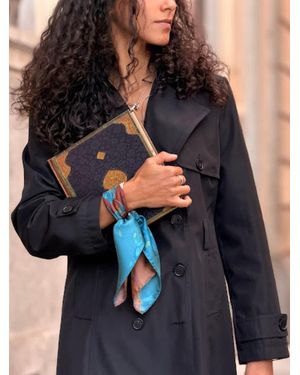 AFROZAN Schal Pari-Dar - Blau