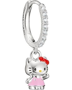 Thomas Sabo Hello Kitty Single-Creole Mit Weißem Zirkonia