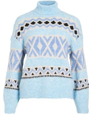 Vila Pullover Ena - Blau