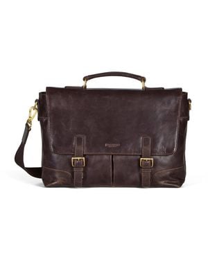 Howard London Aktenkoffer Leather Briefcase Bag James Dark - Braun