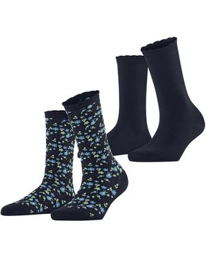 Esprit Socken Flower Meadow 2-Pack - Blau