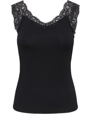 ONLY Top Onlluni - Schwarz
