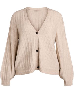 Zizzi Strickjacke Cavista - Natur