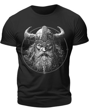 LOBO NEGRO® Shirt Viking - Schwarz