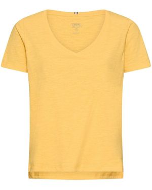 Camel Active T-Shirt Aus 100% Baumwolle - Gelb