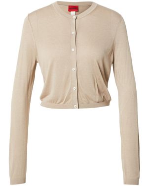 HUGO Strickjacke Sessiry - Natur