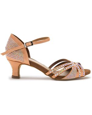Dancing Queen Riemensandale Sparkle Shine Tanzschuhe - Pink