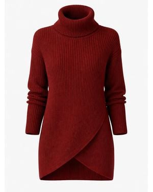 Worldclassca Pullover Rollkragen Pullover Lang - Rot