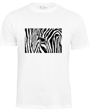Cotton Prime T-Shirt & Zebra Eye - Weiß