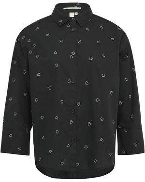 QS Bluse - Schwarz