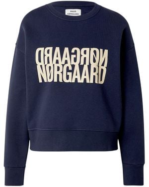 Mads Nørgaard Sweatshirt Tilvina - Blau