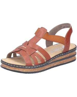 Rieker Keilsandalette (1-tlg) - Pink