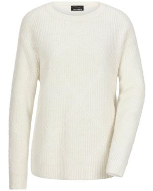 Goldner Pullover - Weiß