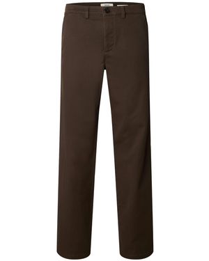 SELECTED Hose Slmmiles - Braun