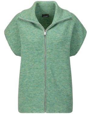 Goldner Strickweste - Grün