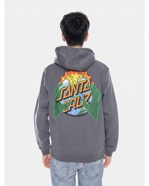 Santa Cruz Sweatshirt Kendall End Of The Dot - Grau