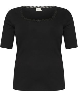 Kaffe T-Shirt 'Britt' - Schwarz