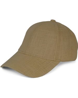 styleBREAKER Cap Leinen Baseball Cap - Natur