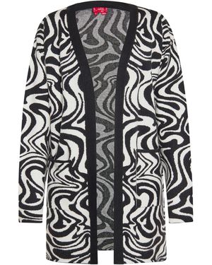 swirly Strickjacke - Schwarz