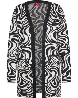 swirly Strickjacke - Schwarz