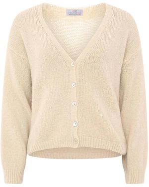 Zwillingsherz Strickjacke - Natur