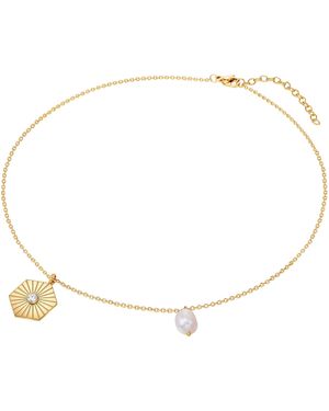 Valero Pearls Kette - Mettallic