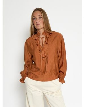 Minus Bluse Remilla - Braun