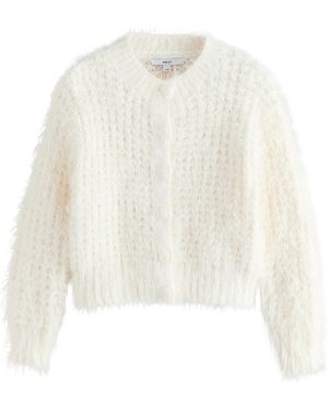 Next Strickjacke - Weiß