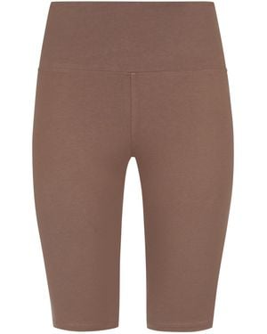 Evoni Leggings Knielang Aus Baumwolle - Braun