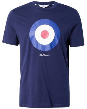 Ben Sherman T-Shirt Signature Target (1-tlg) - Blau