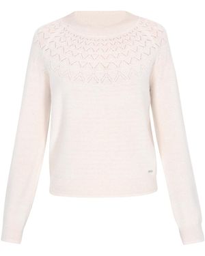 DreiMaster Klassik Pullover - Weiß