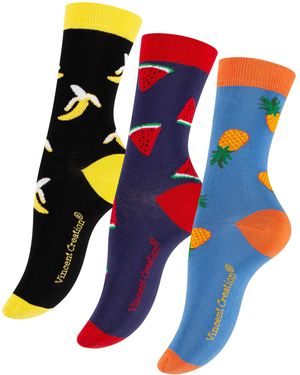 Vincent Creation Socken Süsse Früchte - Blau