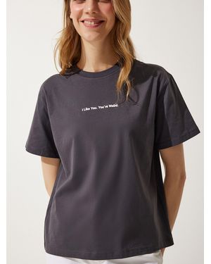 Happiness İstanbul Happiness Stanbul T-Shirt - Grau