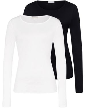 Hanro Unterhemd Ultralight - Schwarz
