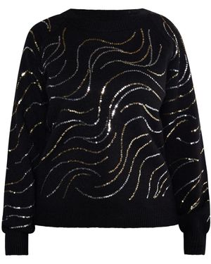 usha BLACK LABEL Pullover 'Nowles' - Schwarz
