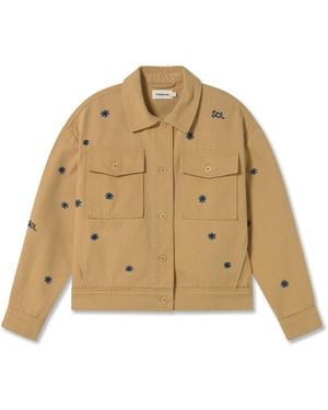 Thinking Mu Leichte Jacke Frans - Natur
