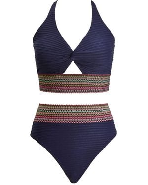 CUPSHE Badeanzug Twist - Blau