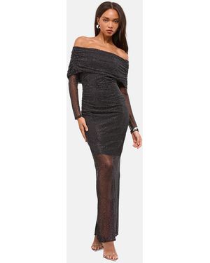 Lipsy Kleid Hotfix Bardot - Schwarz