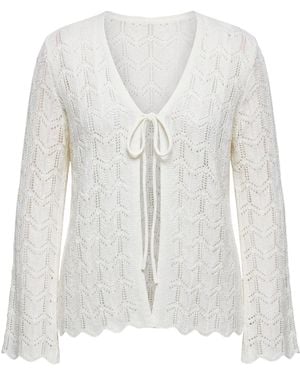 MIAMODA Strickjacke - Weiß