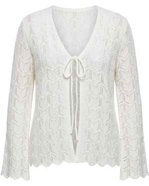 MIAMODA Strickjacke - Weiß