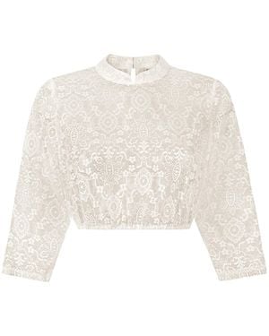 Stockerpoint Trachtenbluse Celine - Weiß