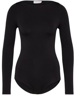 FALKE Fine Cotton Crew Neck - Schwarz