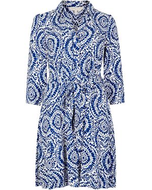 Apricot Blusenkleid - Blau
