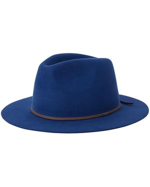 Brixton Hut Wesley Fedora - Blau