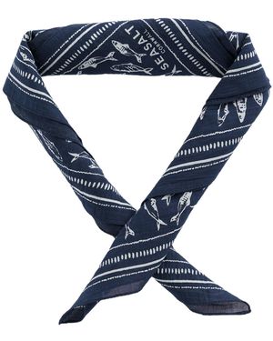 Seasalt Cornwall Schal Sailor Square - Blau
