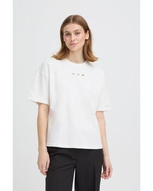 Ichi T-Shirt Ihpetro - Weiß