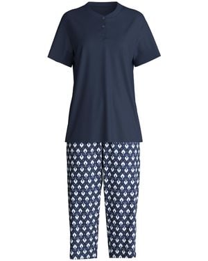 CALIDA Pyjama Daylight Dreams - Blau